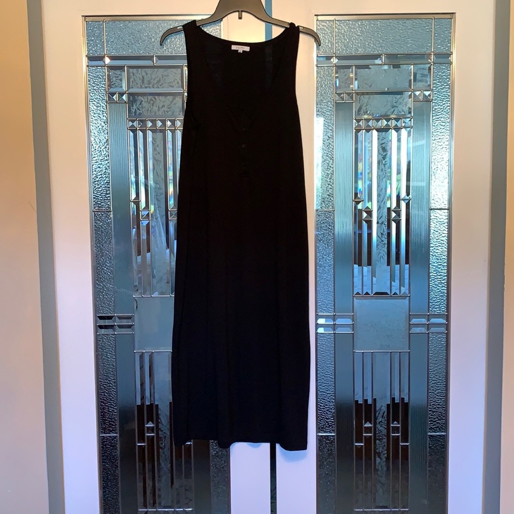 Black cotton maxi dress
